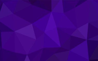 Koyu mor vektör düşük poli kapak. Çokgen şekilleri ile bir örnek. İşiniz için en iyi üçgen tasarım.