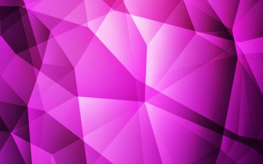 Hafif pembe vektör üçgen mozaik kapak. Gradyan ile poligonal soyut resim. Afiş için tamamen yeni şablon.