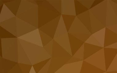 Işık kırmızı vektör poligonal model. Geometrik şekil gradyan ile Origami tarzında. İşiniz için en iyi üçgen tasarım.