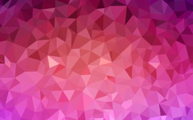 Hafif pembe, sarı vektör soyut mozaik arka plan. Renkli resimde üçgenler ile soyut tarzda. Senin arka plan için dokulu deseni.