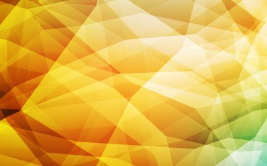 Açık yeşil, sarı vektör üçgen mozaik doku. Renkli resimde gradyan ile poligonal tarzı. Afiş için tamamen yeni şablon.