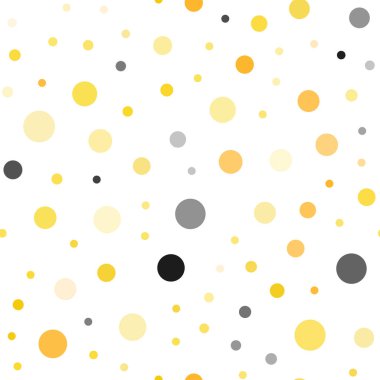 Işık turuncu vektör daireler ile sorunsuz şablonu. Bulanık daireler doğa tarzı ile güzel renkli resimde. Desen tasarım pencere panjur, perdeler.