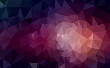 Koyu mor vektör parlayan üçgen kapak. Tamamen yeni bir renk illüstrasyon poligonal bir tarzda. Tasarımınız için üçgen desen.