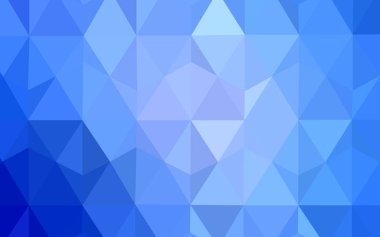 Işık Mavisi vektörü üçgen arkaplan. Origami stilinde gradyan ile yaratıcı geometrik illüstrasyon. Web siteniz için çokgen tasarım.