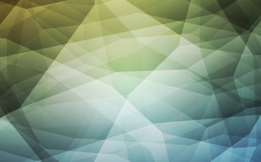 Açık mavi, üçgen düzen parlayan vektör yeşil. Üçgen geometrik örnek gradyan ile. Marka kitap için yeni şablon.