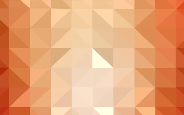 Світло Оранжевий Вектор Абстрактний Мозаїчний Фон Багатокутна Абстрактна Ілюстрація Градієнтом — стоковий вектор