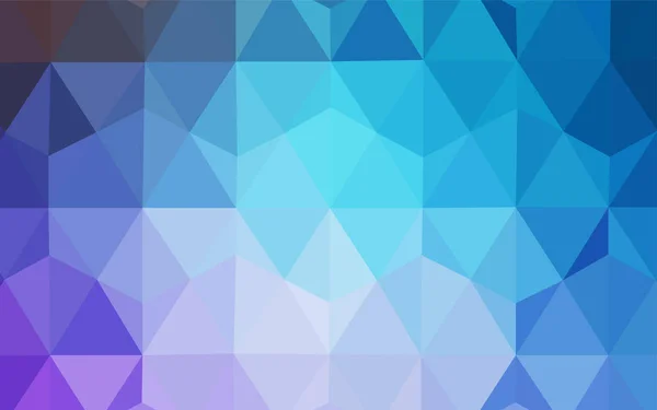 Светло Розовый Синий Векторный Многоугольник Красочная Иллюстрация Абстрактном Стиле Треугольниками — стоковый вектор