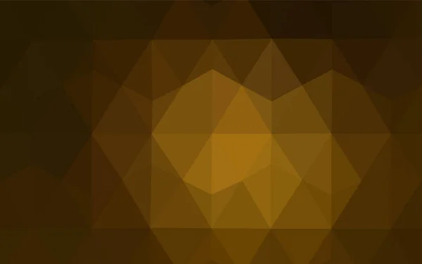 Ciemno Pomarańczowy Tło Abstrakcyjne Mozaiki Ilustracja Kreatywnych Stylu Półtonów Trójkątów — Wektor stockowy