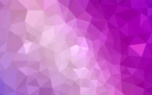 Light Purple Pink Vector Polygon Abstract Backdrop Completely New Color — Stock Vector