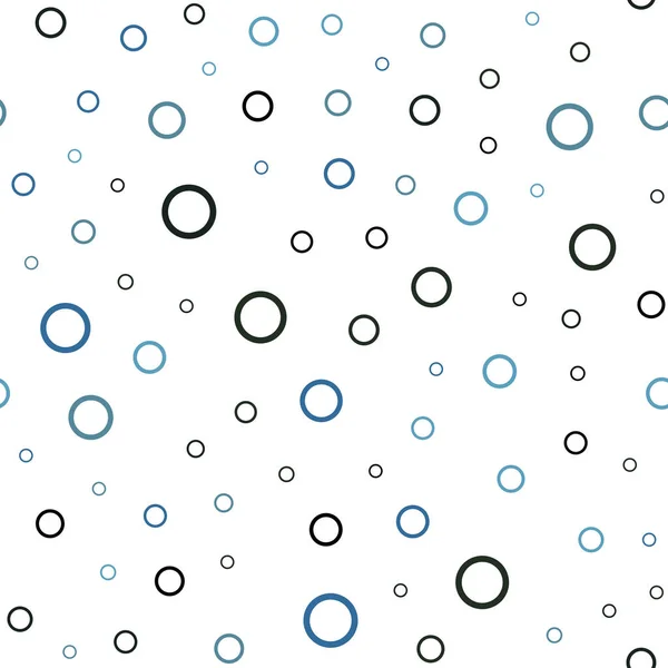 Světle Modrý Vektor Vzor Bezešvé Koulí Krásné Barevné Ilustrace Rozmazané — Stockový vektor