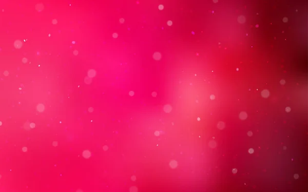 Diseño Vectorial Rojo Claro Con Copos Nieve Brillantes Ilustración Colores — Archivo Imágenes Vectoriales