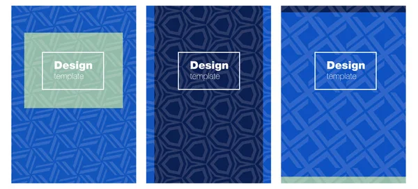 Azul Claro Folleto Vectorial Verde Para Diseño Folleto Abstracto Sobre — Vector de stock