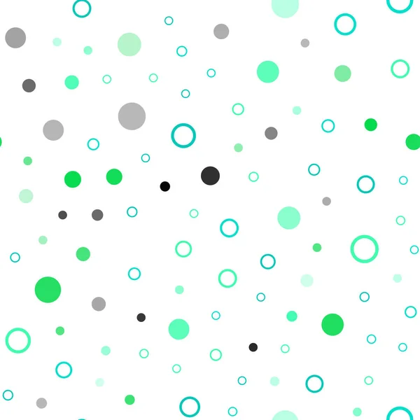 Světle Zelené Vektor Bezešvá Textura Disky Moderní Abstraktní Obrázek Barevnou — Stockový vektor