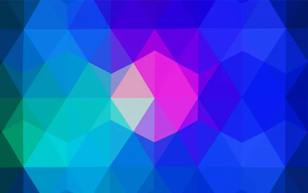 Light Blue Vector Abstract Mosaic Backdrop Colorful Abstract Illustration Triangles — Stock Vector