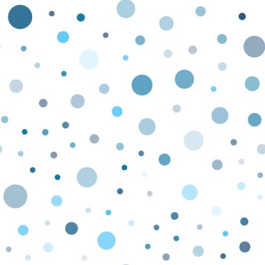 Hafif mavi vektör daireler ile sorunsuz şablonu. Bulanık damla Glitter soyut Illustration yağmur. Desen tasarım kumaş, duvar kağıtları.