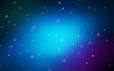 Koyu pembe, mavi arka plan xmas kar taneleri ile vektör. Modern geometrik soyut Illustration kristalleri ile buz. Yeni yıl tasarım reklam, poster, afiş için.