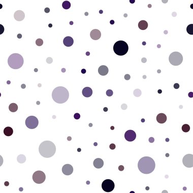 Koyu pembe, kırmızı daireler ile sorunsuz şablon vektör. Modern Soyut illüstrasyon renkli su ile bırakır. Desen tasarım kumaş, duvar kağıtları.