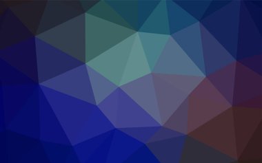 Hafif mavi vektör Çokgen soyut düzeni. Üçgenler ile modern soyut resim. İşiniz için en iyi üçgen tasarım.