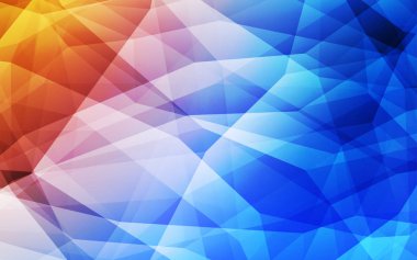 Açık mavi, kırmızı vektör degrade üçgenler şablonu. Üçgenler ile renkli resimde parlayan. Desen için bir marka kitabın zemin.