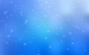 Buz kar taneleri ışık mavi vektör şablonu. Bulanık dekoratif tasarım kar ile xmas tarzında. Yeni yıl tasarım, iş reklam için.