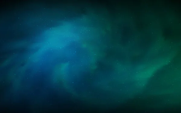 Koyu Mavi Yeşil Doku Samanyolu Yıldız Ile Vektör Gökyüzü Yıldızlarla — Stok Vektör