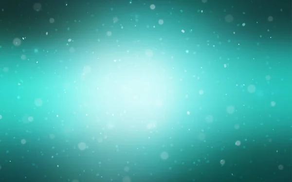 Světle Zelené Vektor Šablona Led Sněhové Vločky Zářivé Barevné Ilustrace — Stockový vektor