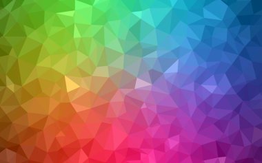 Işık çok renkli vektör poligonal model. Geometrik şekil gradyan ile Origami tarzında. Senin arka plan için dokulu deseni.