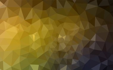 Koyu yeşil, sarı vektör degrade üçgenler doku. Renkli resimde gradyan ile poligonal tarzı. Tasarımınız için üçgen desen.