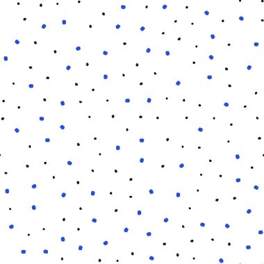 Koyu pembe, mavi noktalı sorunsuz zemin vektör. İllüstrasyon renkli soyut daireler parlayan ayarlanmış. Desen için modaya uygun Kumaş, duvar kağıtları.