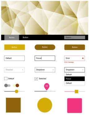 Hafif pembe, sarı vektör tel kafes kiti kristalleri ile. Arka plan üzerinde renkli stil rehberi üçgenler ile. Açılış sayfanız için modern şablon.