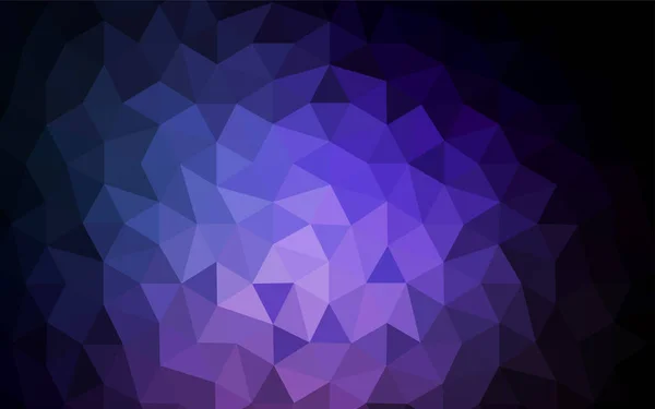 Rosa Oscuro Azul Vector Triángulo Textura Del Mosaico Ilustración Colorida — Vector de stock