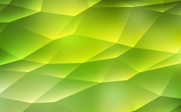 Светло Зеленый Желтый Векторный Узор Полигональном Стиле Современная Абстрактная Иллюстрация — стоковый вектор