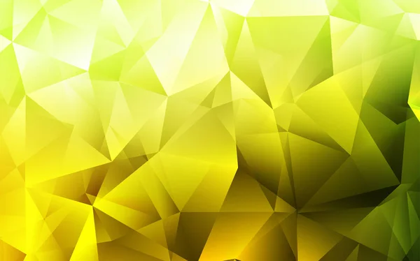 Lichtgroen Geel Vector Achtergrond Met Lijnen Driehoeken Illustratie Met Set — Stockvector