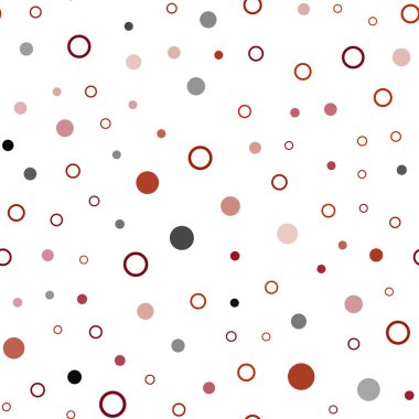 Koyu yeşil, kırmızı daireler ile sorunsuz şablon vektör. Renkli gradyan ile arka plan üzerinde bulanık kabarcıklar. Desen için modaya uygun Kumaş, duvar kağıtları.