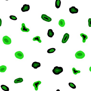 Işık yeşil vektör noktalar ile sorunsuz kapak. Modern Soyut illüstrasyon renkli su ile bırakır. Desen tasarım pencere panjur, perdeler.