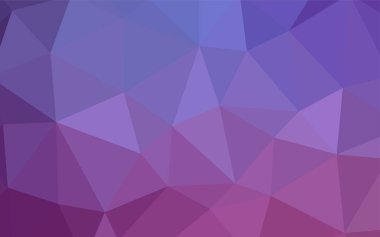 Hafif pembe vektör poligonal şablonu. Üçgenler ile renkli resimde parlayan. Tasarımınız için üçgen desen.