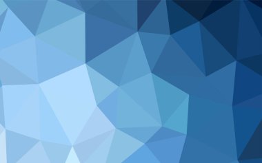 Hafif mavi vektör soyut mozaik zemin. Renkli resimde gradyan ile poligonal tarzı. İş tasarımınız için yeni stil.