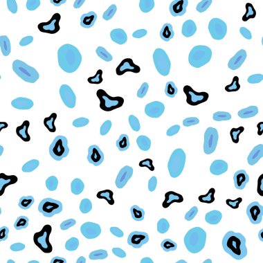 Pembe ışık, vektör sorunsuz zemin noktalar ile mavi. Bulanık daireler doğa tarzı ile güzel renkli resimde. Tekstil, kumaş, duvar kağıtları için tasarım.