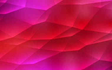 Işık kırmızı vektör doku üçgen tarzı. Üçgenler ile soyut tarzda dekoratif tasarım. Desen Web siteleri için kullanılabilir.