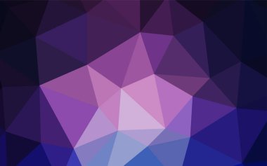 Koyu pembe, mavi poligonal desen vektör. Renkli resimde gradyan ile poligonal tarzı. Web siteniz için köşeli tasarım.