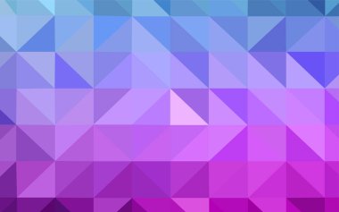 Pembe ışık, vektör degrade üçgenler desen mavi. Noktalı resim stili üçgenler ile yaratıcı çizimde. Marka kitap için yeni şablon.