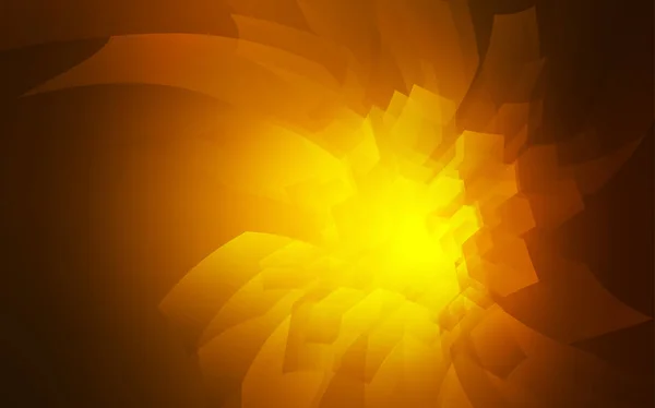 Donker Oranje Vector Achtergrond Met Zeshoeken Glitter Abstracte Illustratie Zeshoekige — Stockvector
