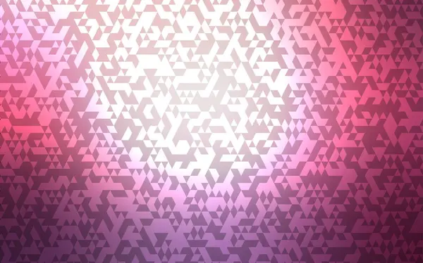 Dunkelviolett Rosa Vektorhintergrund Mit Linien Dreiecken Schöne Illustration Mit Dreiecken — Stockvektor