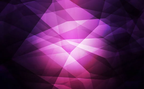 Dark Pink Vetor Polígono Pano Fundo Abstrato Ilustração Geométrica Criativa — Vetor de Stock