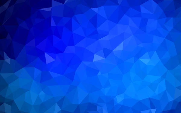Padrão Poligonal Vetorial Blue Escuro Ilustração Abstrata Colorida Com Triângulos — Vetor de Stock