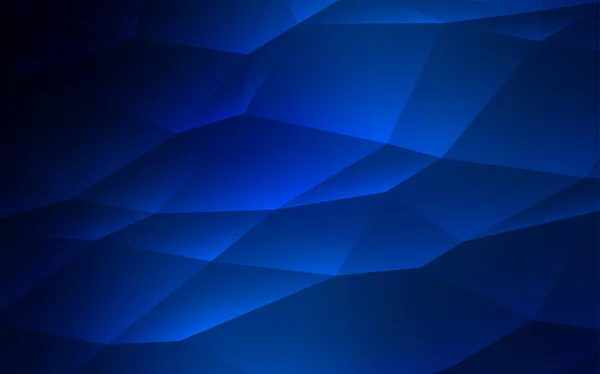 带晶体的深蓝色矢量模板 三角形 具有三角形的抽象风格的装饰设计 模式可用于网站 — 图库矢量图片