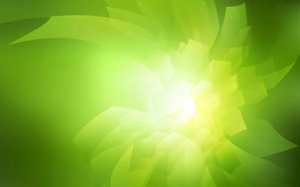 Hellgrünes Vektormuster Mit Bunten Sechsecken Illustration Farbiger Sechsecke Auf Weißer — Stockvektor