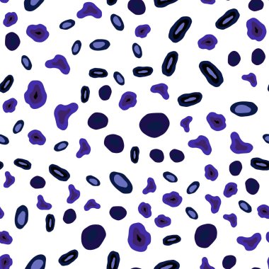 Koyu pembe, mavi disklerle sorunsuz doku vektör. Renkli gradyan ile arka plan üzerinde bulanık kabarcıklar. Desen için modaya uygun Kumaş, duvar kağıtları.