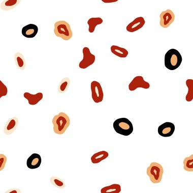 Kabarcıkları ile sorunsuz arka plan ışık turuncu vektör. Modern Soyut illüstrasyon renkli su ile bırakır. Duvar kağıdı, kumaş üreticileri için modaya uygun bir tasarım.