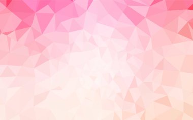 Pembe ışık, vektör poligonal model sarı. Gradyan ile Origami tarzında yaratıcı geometrik şekil. Web siteniz için köşeli tasarım.